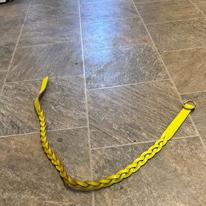 Yellow Braided Belt